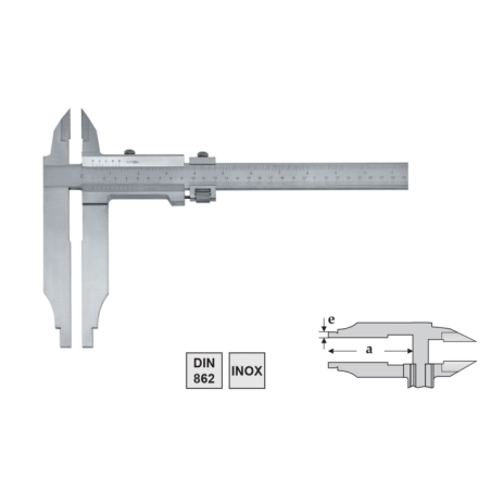 Subler de atelier, cu varfuri, 1500 mm / 0,05 mm