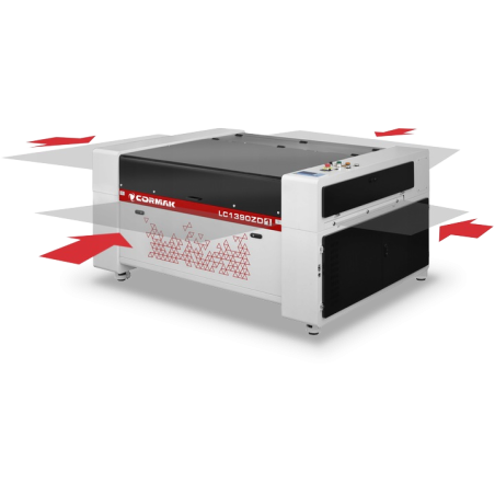 Este prevazuta cu sistem de "pass-through table"