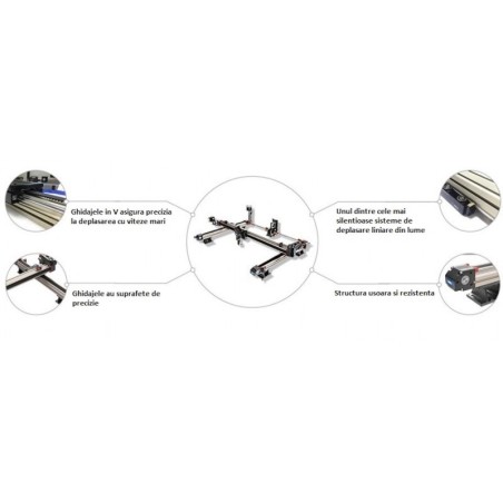 Masina de gravat si taiat cu laser CO2 Cormak LC 1390ZD2 cu 2 capete 100 W si 130 W